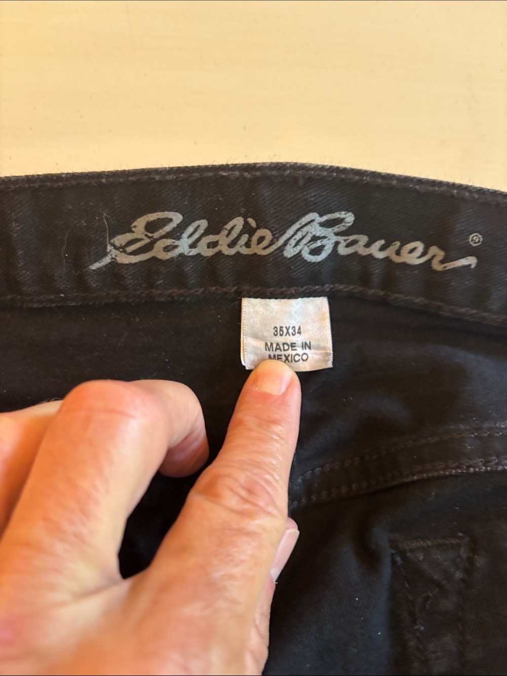Eddie Bauer Men's Black Chinos